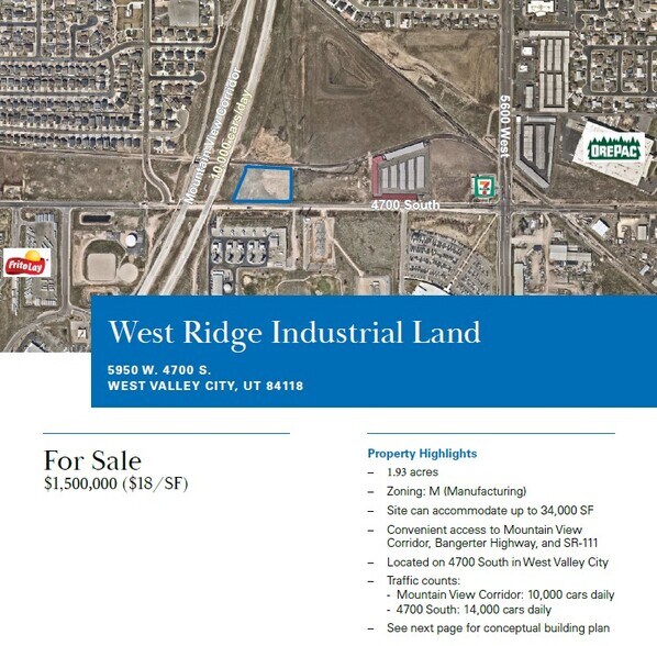 Primary Photo Of 5950 4700, West Valley City Land For Sale