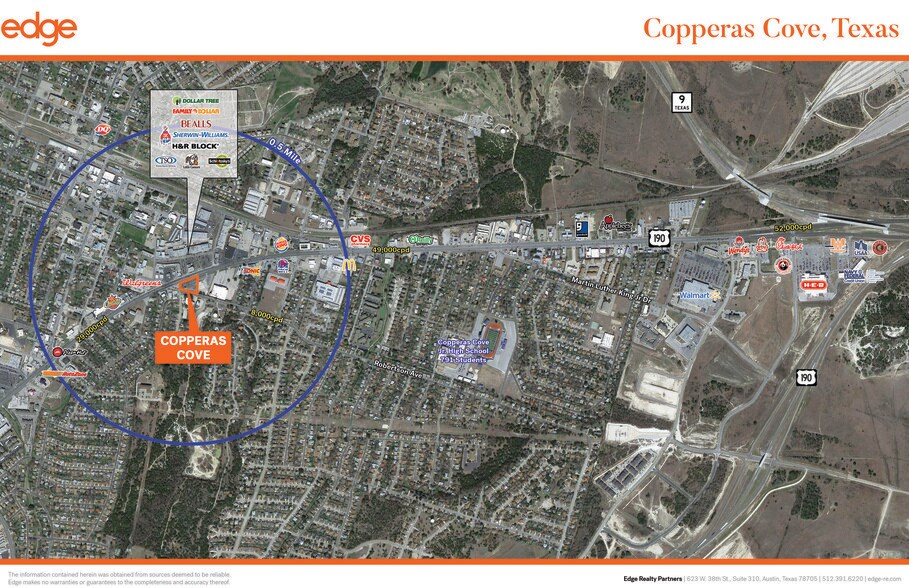 More Photos Of Hwy 190 & E. Robertson Ave, Copperas Cove Land For Lease