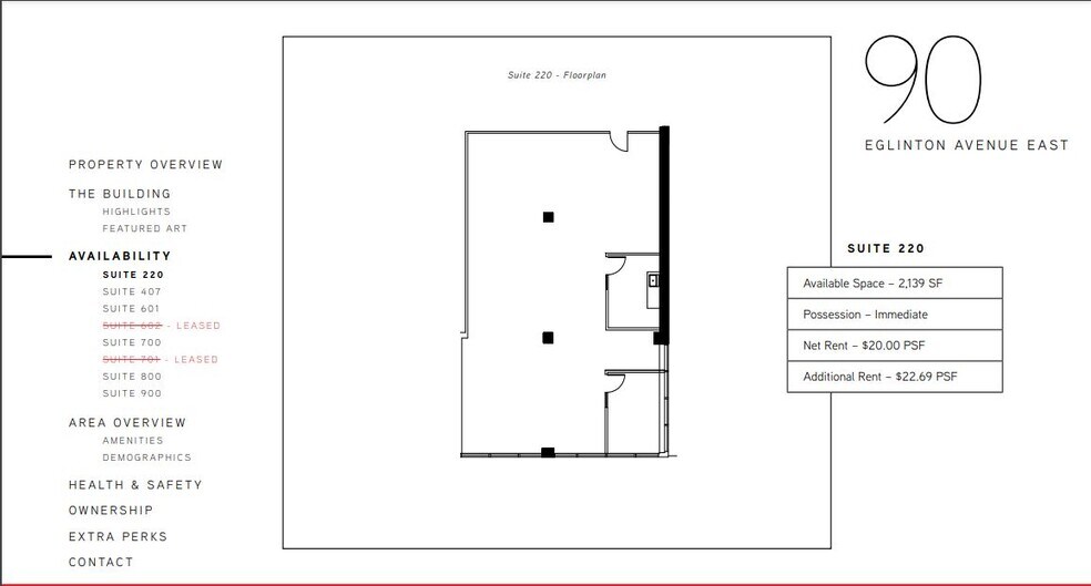 More Photos Of 90 Eglinton Ave E, Toronto Office For Lease