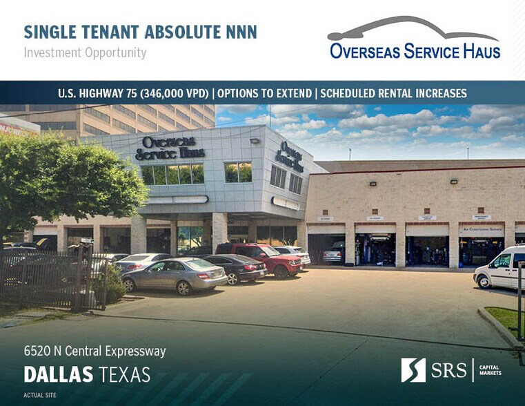 Primary Photo Of 6520 N Central Expy, Dallas Auto Repair For Sale