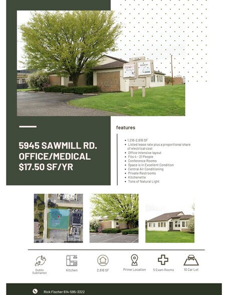 More Photos Of 5945 Sawmill Rd, Dublin Medical For Lease