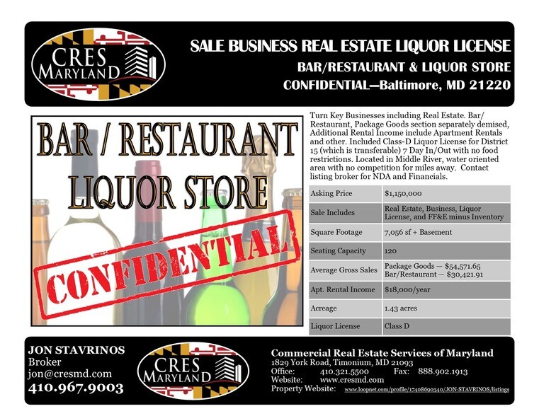 More Photos Of 12948 Eastern Ave, Middle River Restaurant For Sale