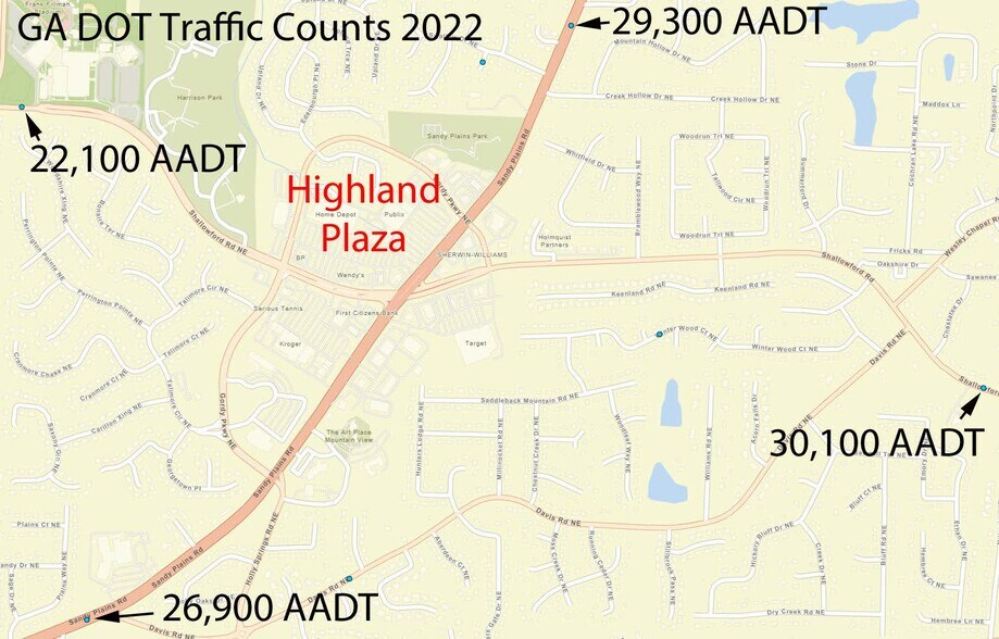 More Photos Of 3605 Sandy Plains Rd, Marietta General Retail For Lease