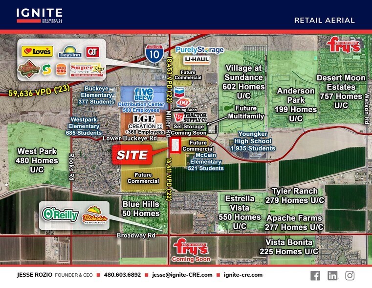 More Photos Of SEC of Miller Road & Lower Buckeye Rd, Buckeye General Retail For Sale