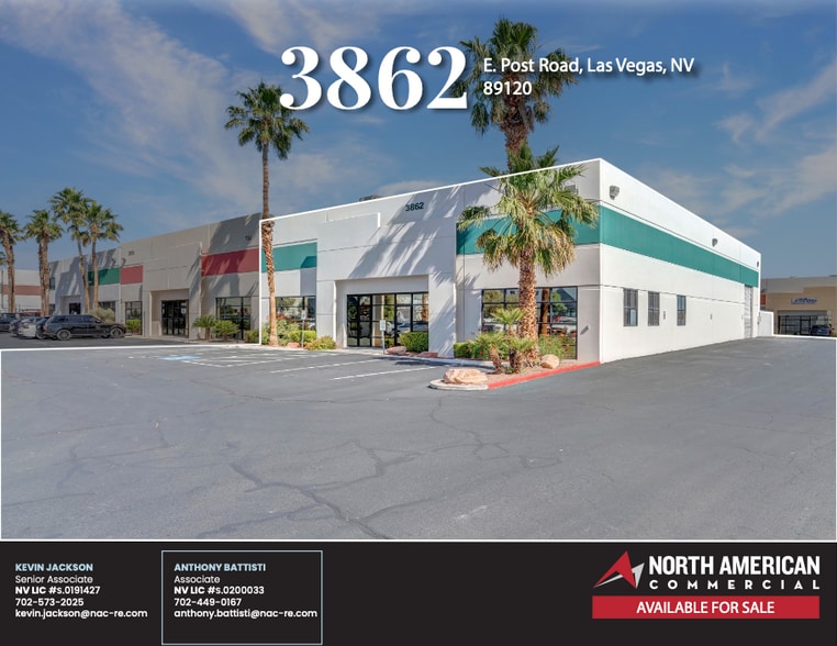 Primary Photo Of 3862 E Post Rd, Las Vegas Warehouse For Sale