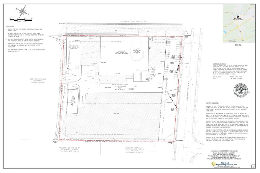 More Photos Of 6055 Airline Rd, Arlington Warehouse For Sale