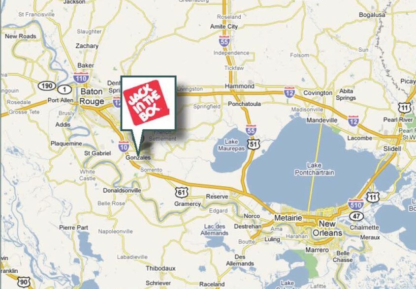 More Photos Of 1703 N Airline Hwy, Gonzales Fast Food For Sale