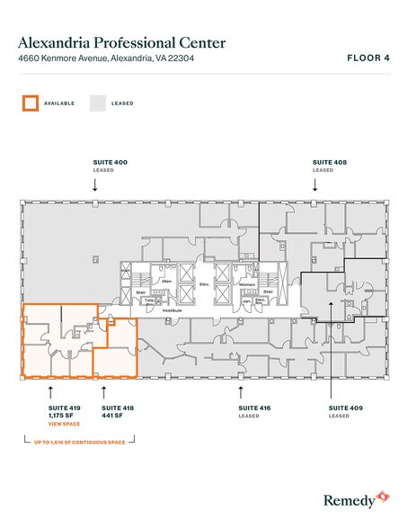 More Photos Of 4660 Kenmore Ave, Alexandria Medical For Lease