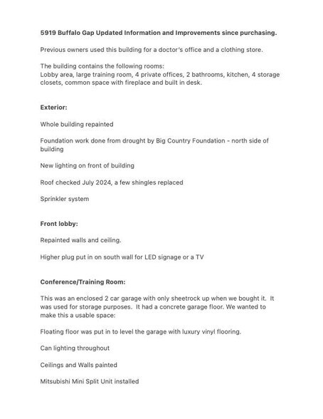 More Photos Of 5919 Buffalo Gap Rd, Abilene Medical For Sale