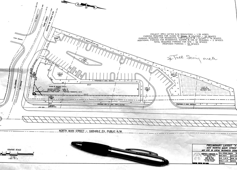 Primary Photo Of 405 N Main St, Holly Springs Land For Sale