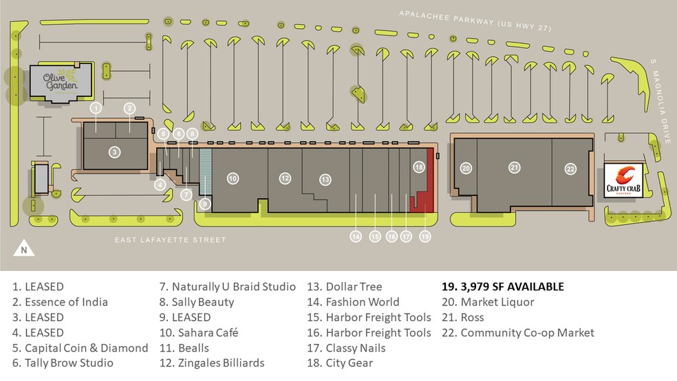 More Photos Of 1231-1237 Apalachee Pky, Tallahassee Storefront For Lease