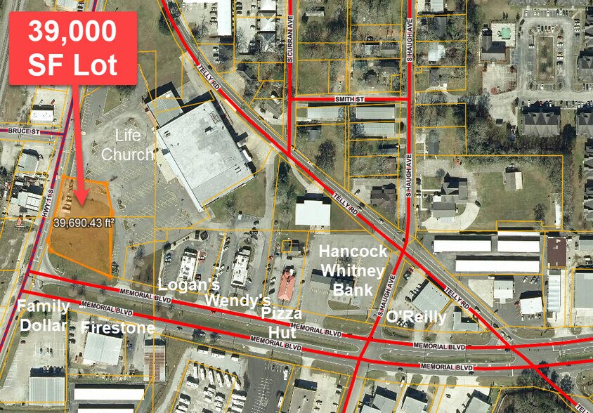 Primary Photo Of 198 Memorial blvd, Picayune Land For Lease