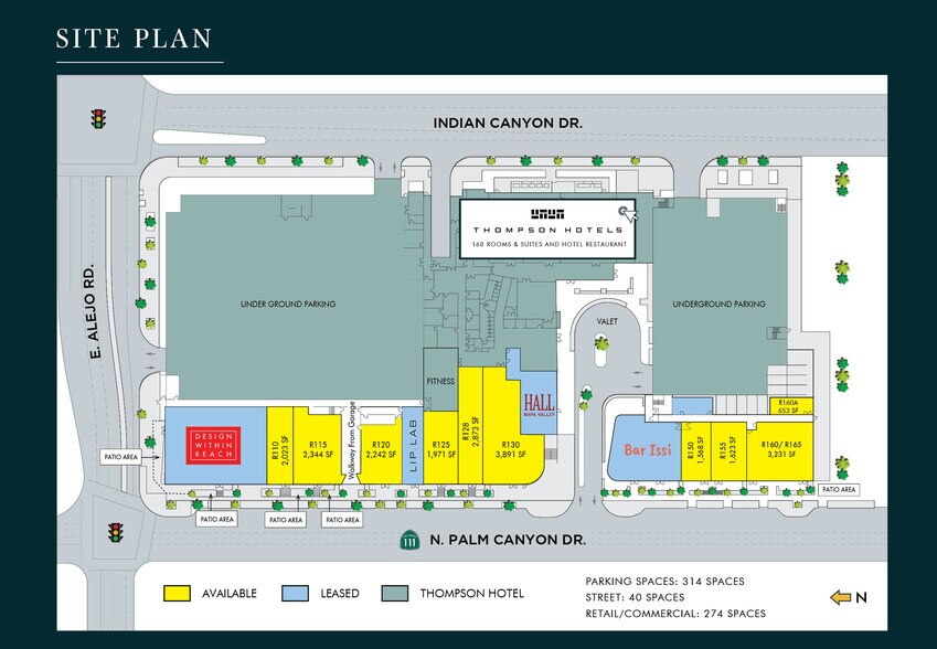 More Photos Of 414 N Palm Canyon Dr, Palm Springs Hotel For Lease