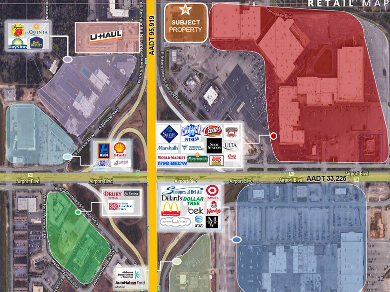 More Photos Of 3250 3250 Airport Blvd, Mobile Land For Sale