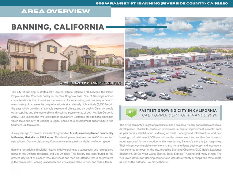 More Photos Of 806 W Ramsey St, Banning Storefront For Lease