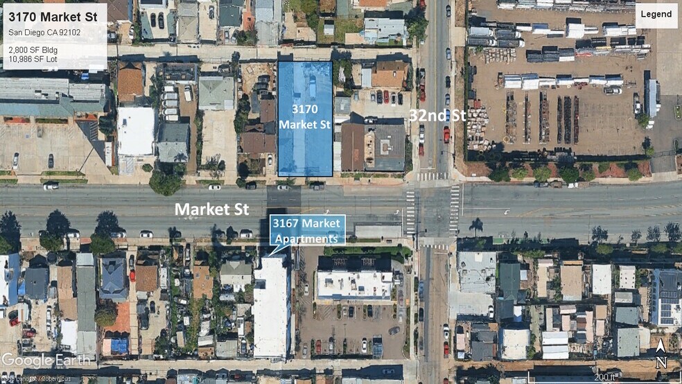 More Photos Of 3170 Market St, San Diego Contractor Storage Yard For Sale