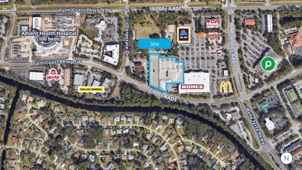 Primary Photo Of 645 Palm Coast Pky SW, Palm Coast Land For Sale