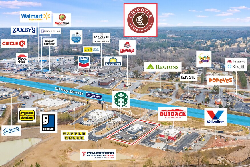 More Photos Of 3535 US 280/431 hwy, Phenix City Fast Food For Sale