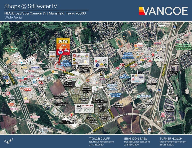 More Photos Of NEQ of Broad St & Cannon Dr, Mansfield General Retail For Lease