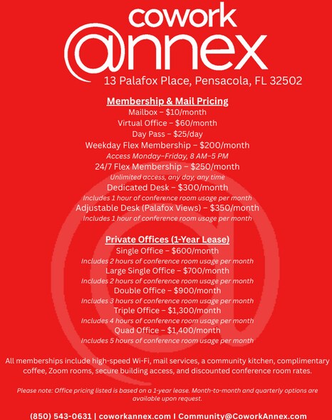 More Photos Of 3 W Garden St, Pensacola Coworking Space