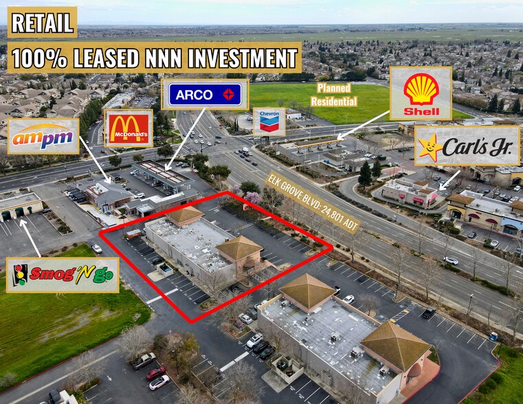 Primary Photo Of 2475 Elk Grove Blvd, Elk Grove Freestanding For Sale