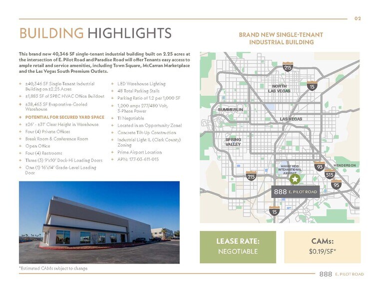 More Photos Of 888 Pilot Rd, Las Vegas Warehouse For Lease