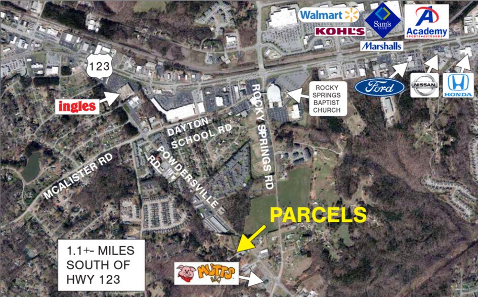 Primary Photo Of 114 & 121 Franklin Square, Easley Land For Sale