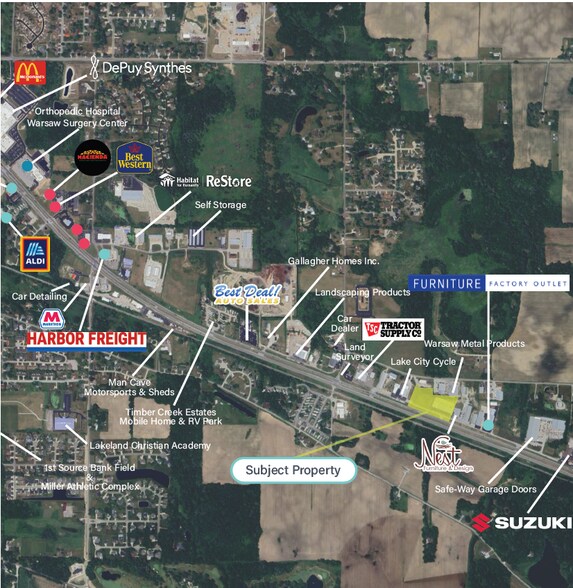 More Photos Of 3530-3572 E US Highway 30, Warsaw Unknown For Lease
