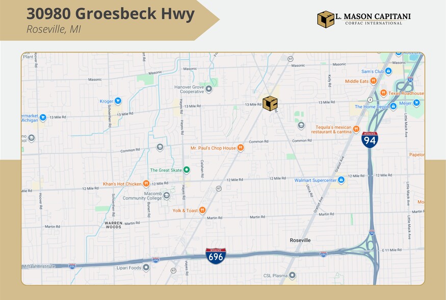 More Photos Of 30980 Groesbeck Hwy, Roseville Warehouse For Sale