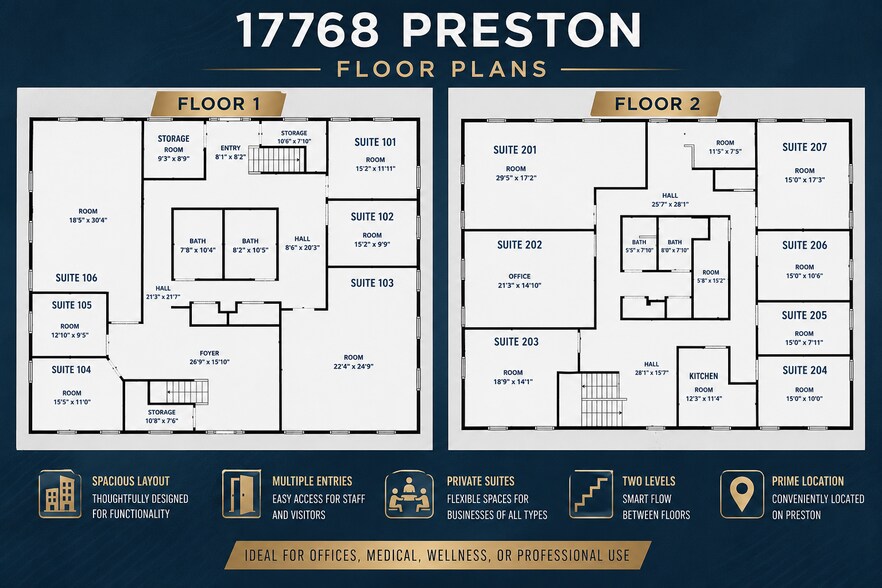 More Photos Of 17768 Preston Rd, Dallas Office For Lease
