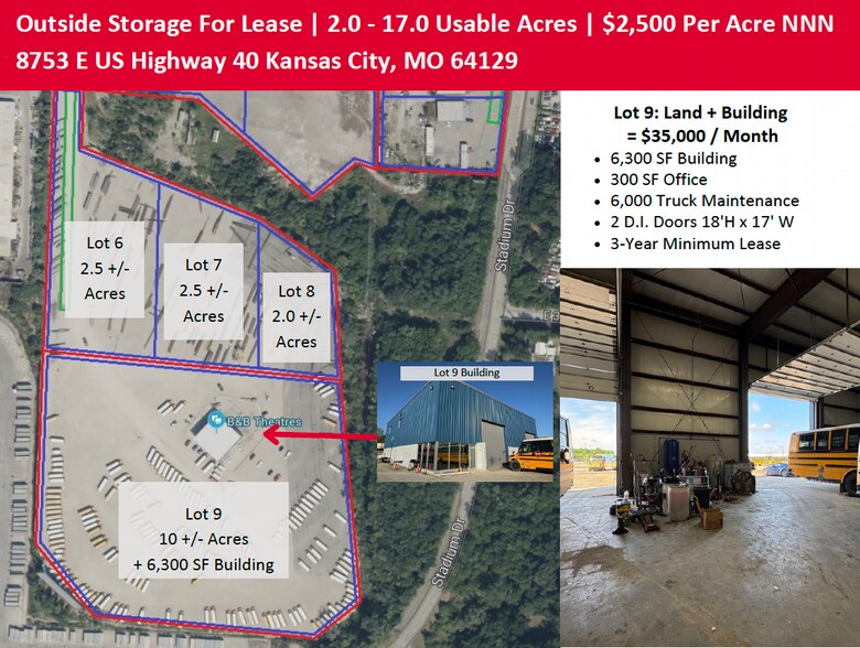 More Photos Of 8753 E US 40 Hwy, Kansas City Land For Lease