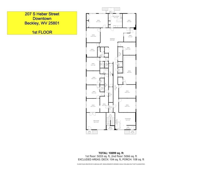 More Photos Of 207 S Heber St, Beckley Office For Sale