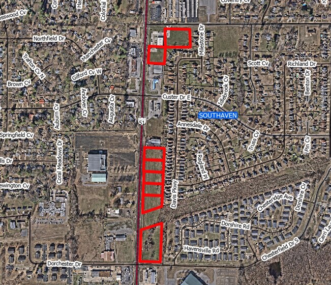 More Photos Of Hwy 51 & Dorchester Drive, Southaven Land For Sale