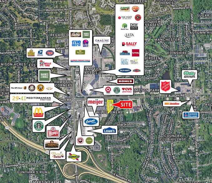 More Photos Of 224-278 E Auburn Rd, Rochester Hills Storefront For Lease