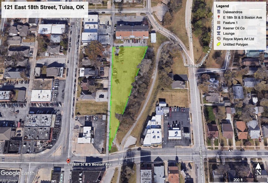 Primary Photo Of 121 18th St, Tulsa Land For Sale