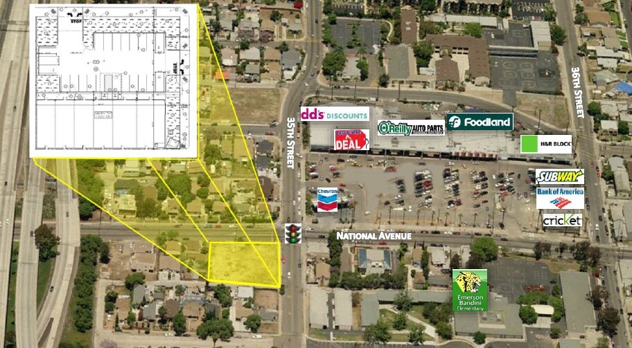 More Photos Of 3481 National Ave, San Diego Fast Food For Lease