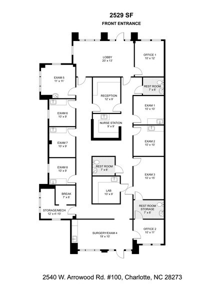 More Photos Of 2540 Arrowood Rd, Charlotte Office For Sale
