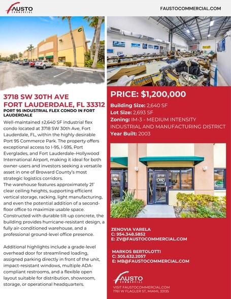 More Photos Of 3700-3718 SW 30th Ave, Fort Lauderdale Warehouse For Sale