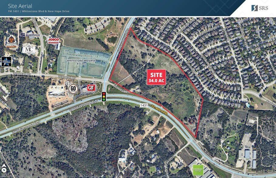 Primary Photo Of New Hope & W Whitestone Blvd, Cedar Park Land For Sale