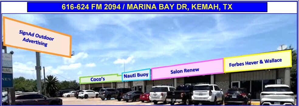 More Photos Of 616-624 Marina Bay Dr, Kemah Storefront For Sale