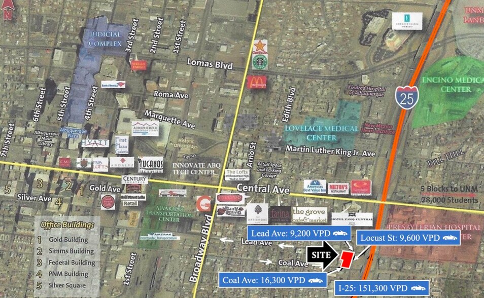 More Photos Of 401 Locust Ave SE, Albuquerque Land For Sale