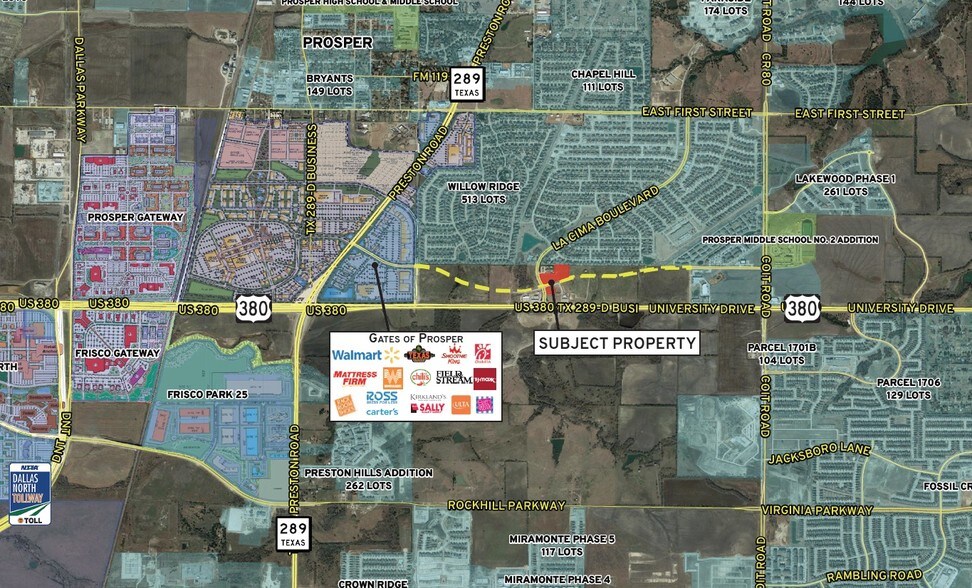 More Photos Of Highway 380 & La Cima Boulevard, Prosper Land For Sale