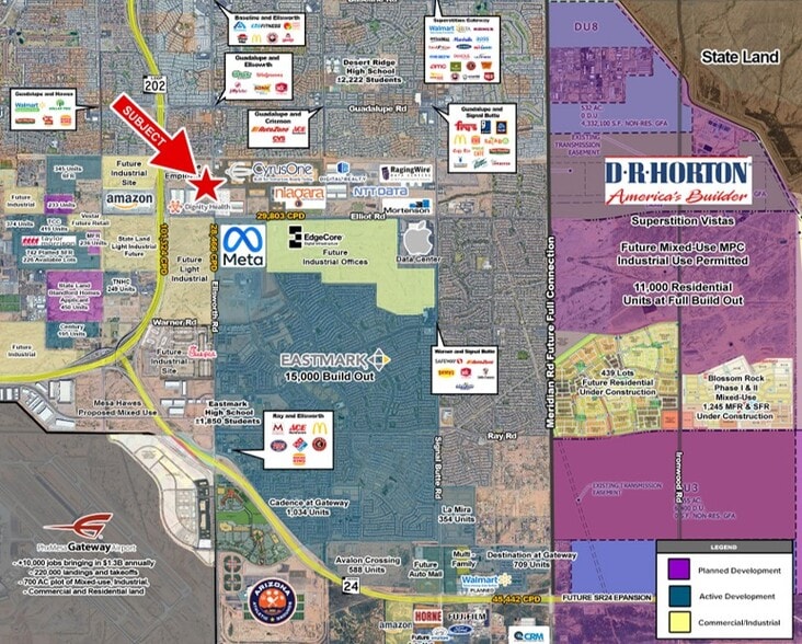 More Photos Of N/ NWC Ellsworth Rd & Elliot Rd, Mesa General Retail For Sale