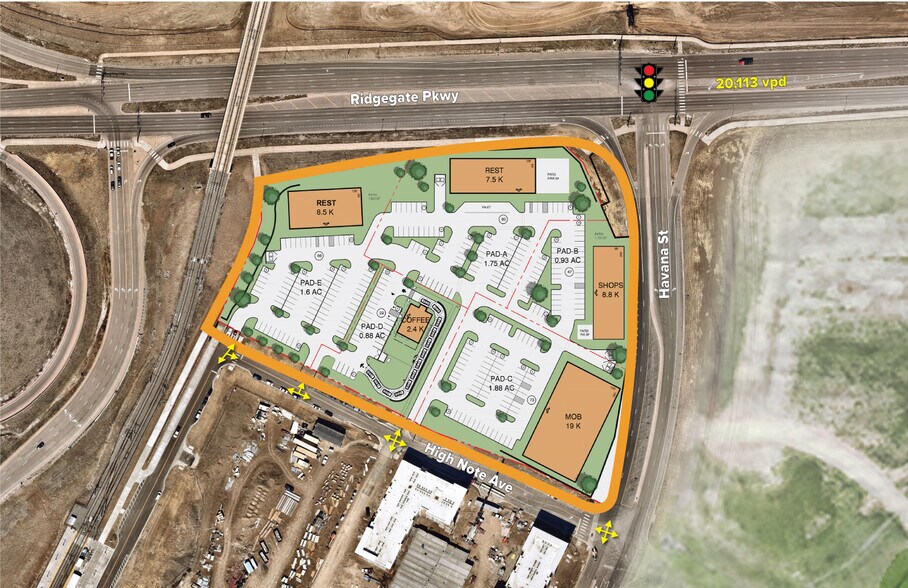 More Photos Of Ridgegate @ Havana Street, Lone Tree Land For Lease