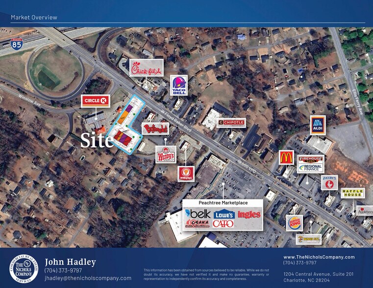 More Photos Of 1709 W Floyd Baker Blvd, Gaffney Land For Sale