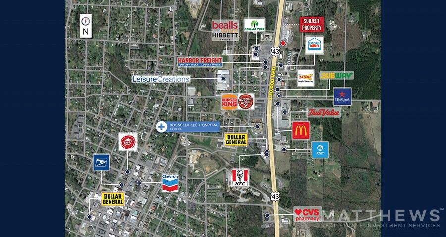 More Photos Of 15500 Highway 43, Russellville Fast Food For Sale