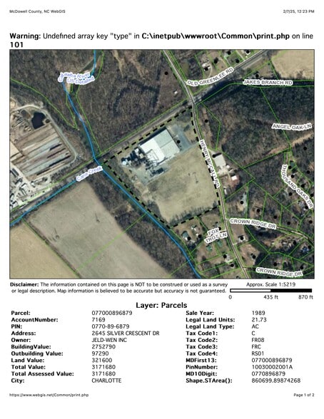 More Photos Of 100 Henry McCall Rd, Marion Manufacturing For Lease