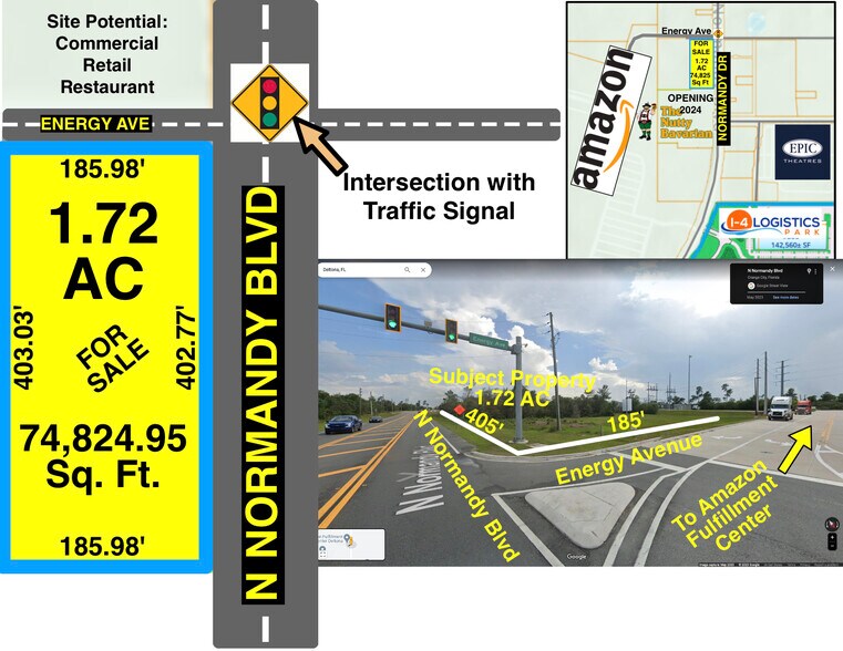 More Photos Of N NORMANDY BLVD @ Energy Avenue, Deltona Land For Sale