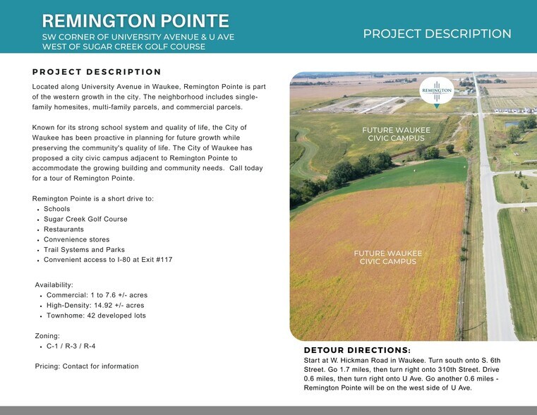 More Photos Of University Ave @ U Ave, Waukee Land For Sale