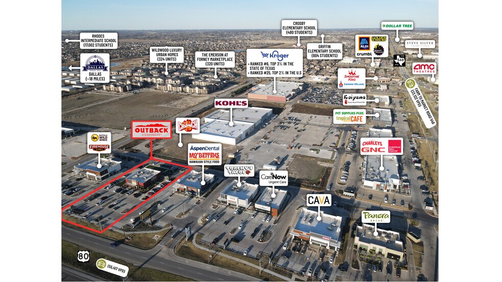 More Photos Of 560 US 80 hwy, Forney General Retail For Sale